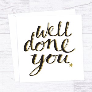 Well done you typography card image 1