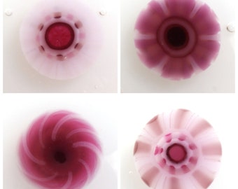 Bullseye Murrini Millefiori 90 COE - 'Cherry Blossom' - 40+ mixed chips