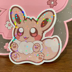 Eevee Holographic Vinyl Sticker