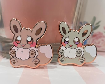 Pokemon Pastel Eevee Hard Enamel Pin Shiny Eeveelution