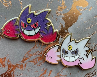 Pokemon Mega Gengar Gradient Hard Enamel Pin