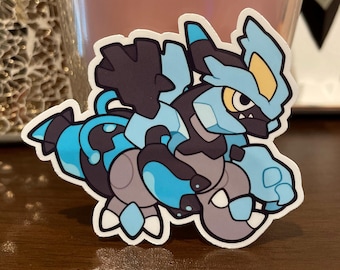 Black Kyurem Vinyl Sticker