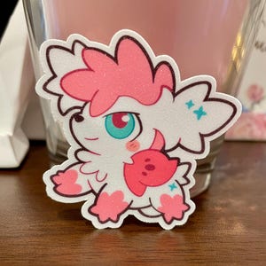 Sakura Shaymin Sky Glitter Vinyl Sticker