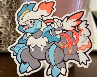 White Kyurem Vinyl Sticker