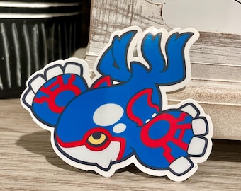 Kyogre Vinyl Sticker