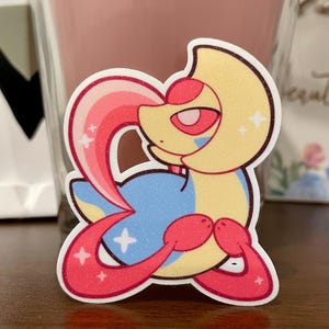 Cresselia Glitter Vinyl Sticker