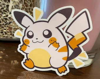 Retro Pikachu Vinyl Sticker