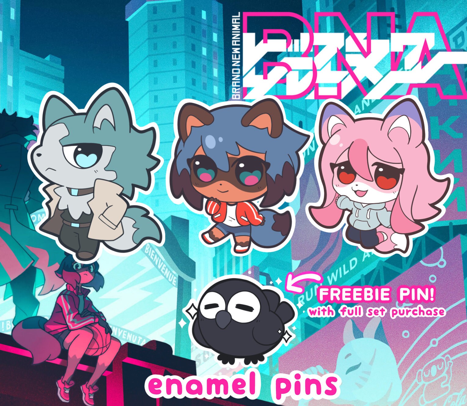 Bna Brand New Animal Michiru Kagemori Nazuna Hiwatashi Shirou Etsy