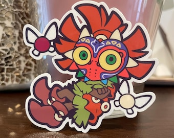 The Legend of Zelda Majora's Mask Skull Kid Vinyl Sticker