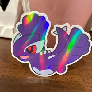 Holografische vinylsticker Shadow Lugia