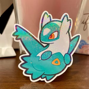 Shiny Latios Holographic Glitter Vinyl Sticker