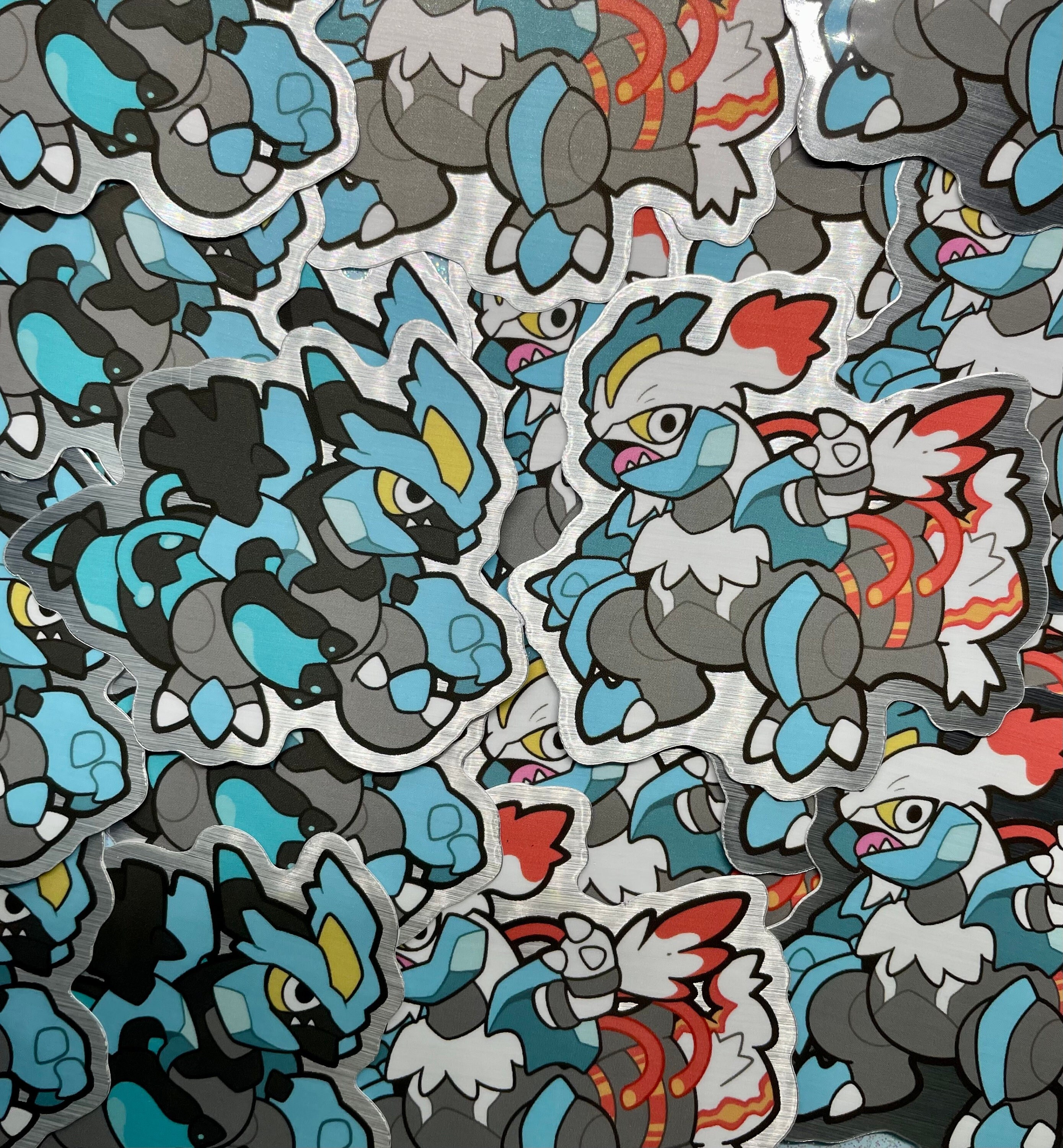 Kyurem, Reshiram, Zekrom - 3 Legendary Vinyl Sticker Set