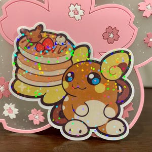 Alolan Raichu Holographic Vinyl Sticker