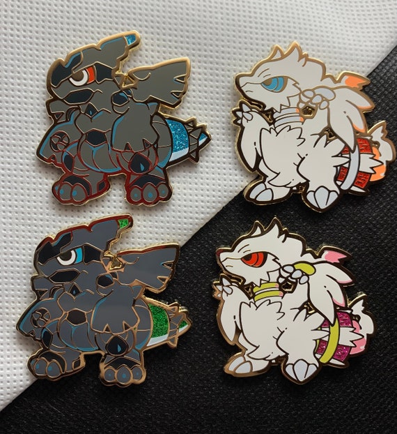 Reshiram, Zekrom & Kyurem Pokémon Pins (3-Pack)