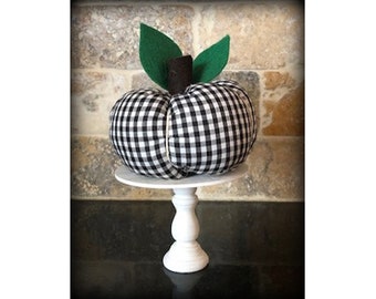 Fabric Gingham Apple, Apple Decor, Apple Farm, Teacher Apple, Teacher Gift, Apple Lover, Granny Smith Apple, Red Delicious Apple, Apples