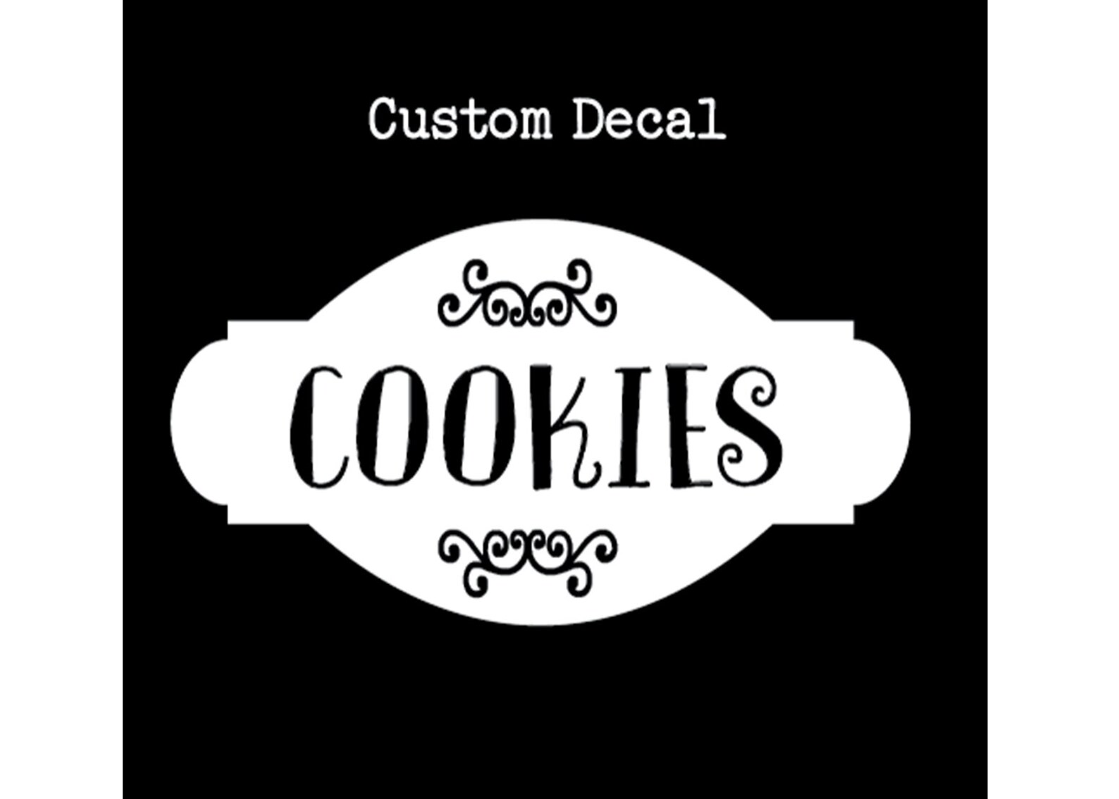 DIY Cookie Jar DECAL Cookies Label Mercantile Decal Cookie Etsy