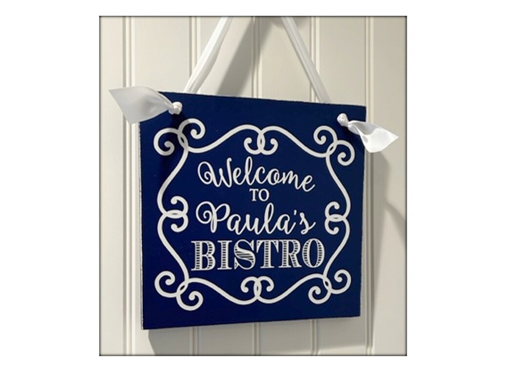 Bistro Sign Personalized Bistro Sign Kitchen Decor Bistro Etsy