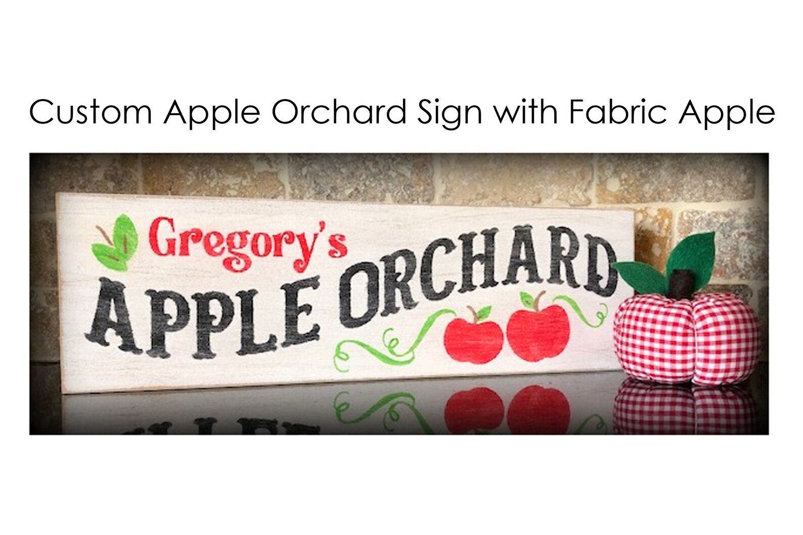 Custom Apple Orchard Sign Wood Apple Sign Apple Decor Apple - Etsy