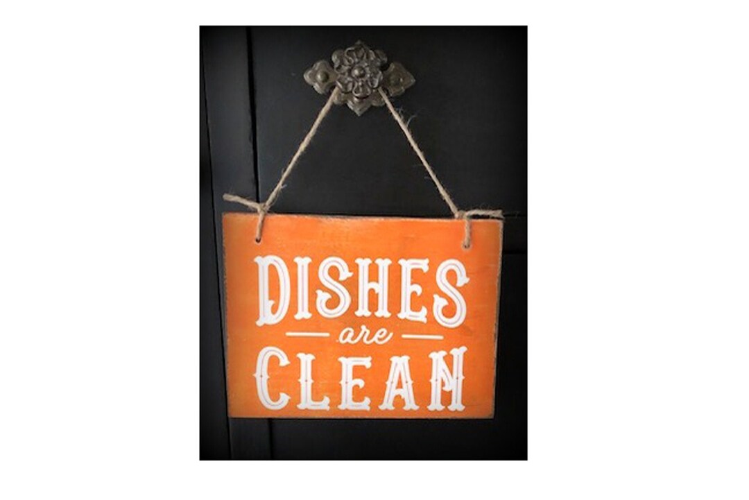 Reversible Dishes Clean/dirty Sign: Rustic Farmhouse Kitchen Decor - Etsy