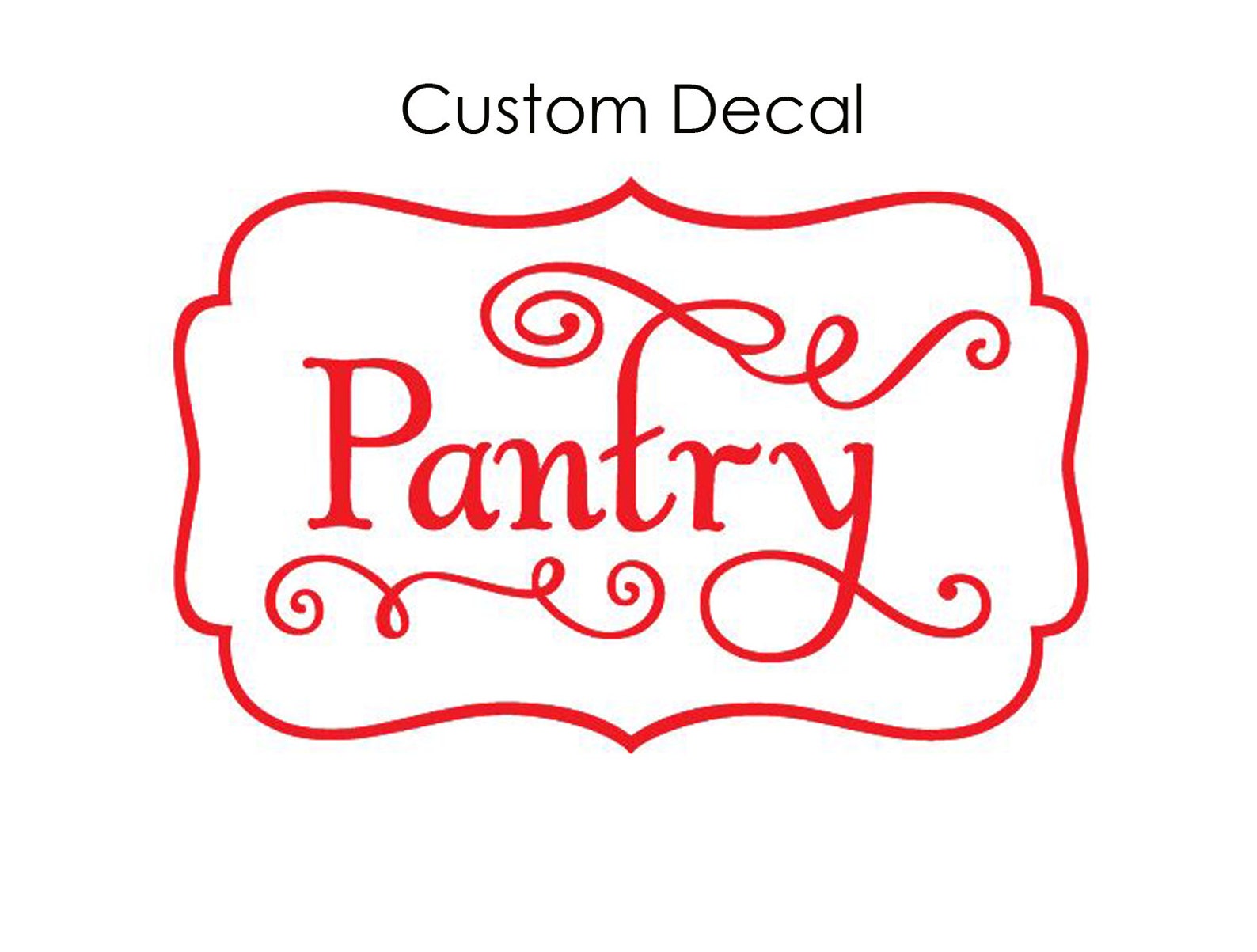 Kitchen Pantry Decal Pantry Decal Kitchen Decor Wall Decal Etsy
