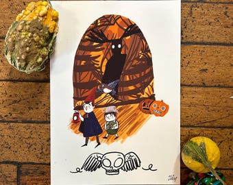 Over the garden wall print