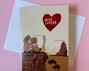 Wild lovers card