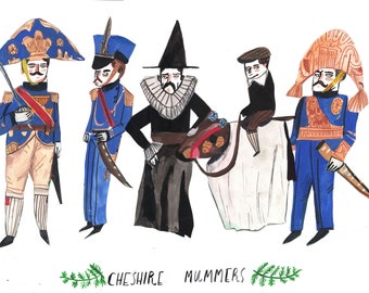 Cheshire Mummers Print