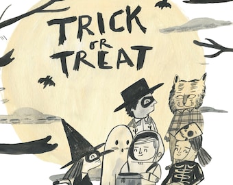 Trick or Treating Print