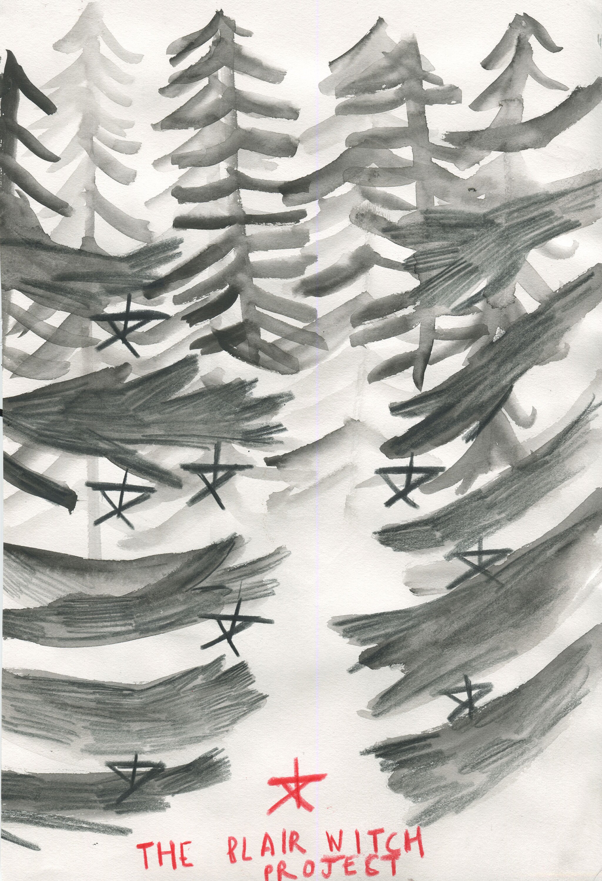 The Blair Witch Project Illustration - Etsy