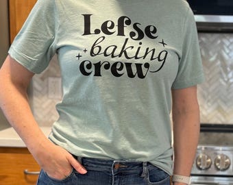 Clearance Lefse Baking Crew Medium t-shirt Norwegian gift