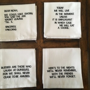 Towels with funny sayings