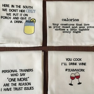 Towels with funny sayings