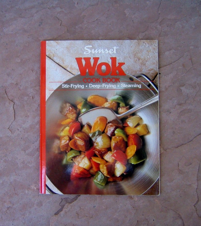 Wok Cookbook Vintage 90's Sunset Wok Cook Book Etsy