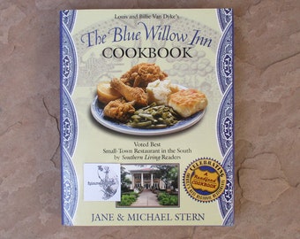 The Blue Willow Inn Cookbook, Louis and Billie Van Dyke's The Blue Willow Inn Cookbook, 2002 Used Vintage Restaurant Hardcover Cook Book