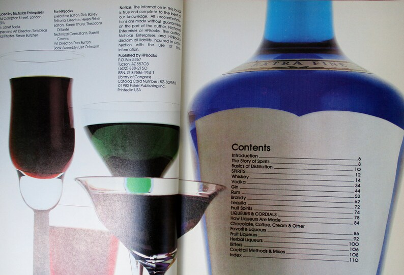 80's Spirits and Liqueurs Book Hpbooks Spirits & Liquers Etsy Finland