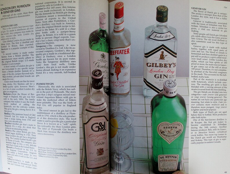 80's Spirits and Liqueurs Book Hpbooks Spirits & Liquers Etsy Finland