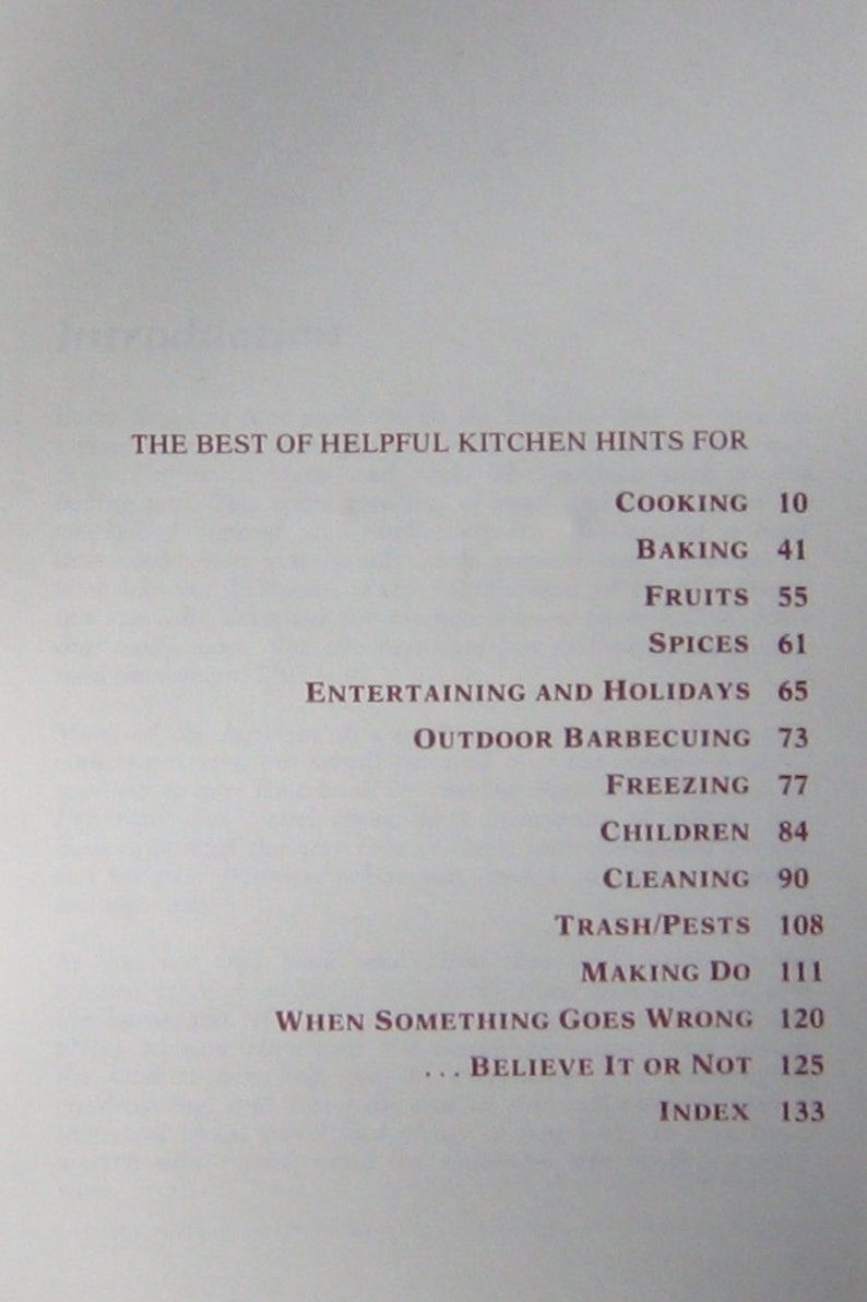 80s Mary Ellen's Best of Helpful Kitchen Hints, 1980 Vintage Pre-Owned Guide Book image 2