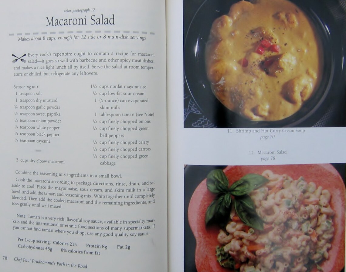 Paul Prudhomme Cookbook 90s Chef Paul Prudhomme's Fork in Etsy