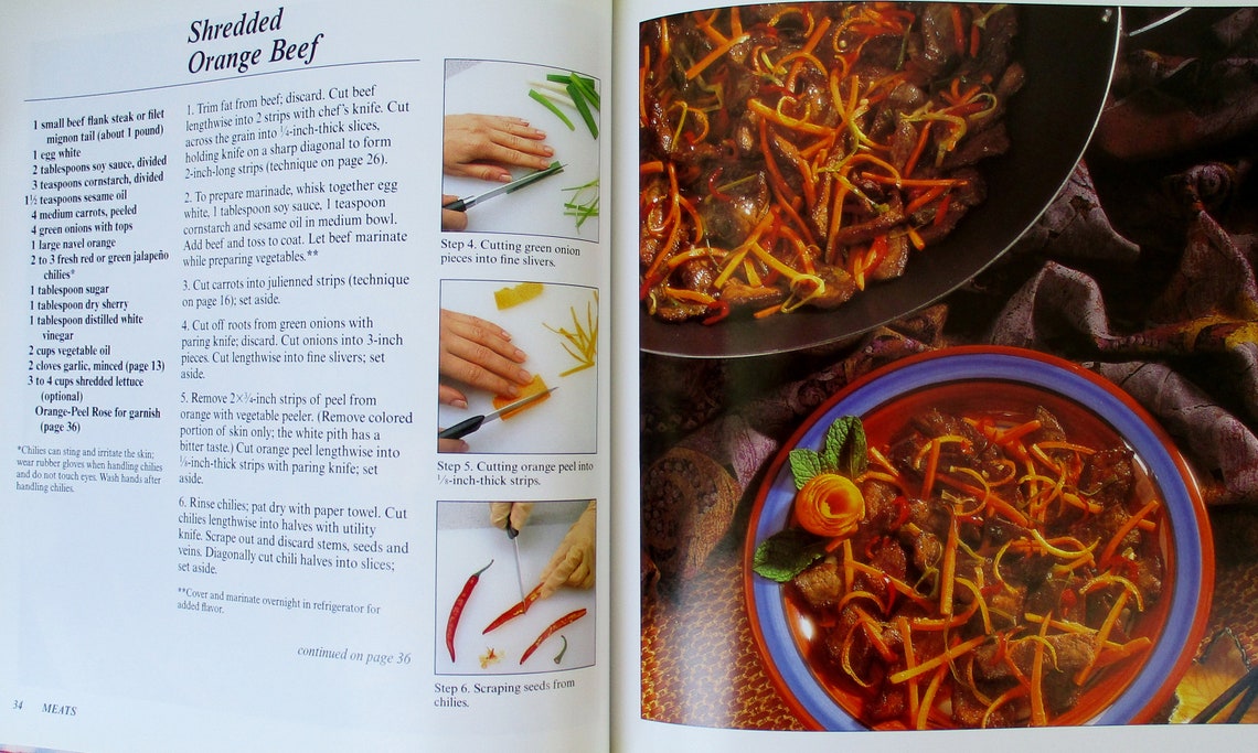 Wok Cook Book Cooking Class Wok Cookbook by Publications Etsy