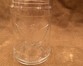 vintage clear glass eagle tobacco cigar humidor