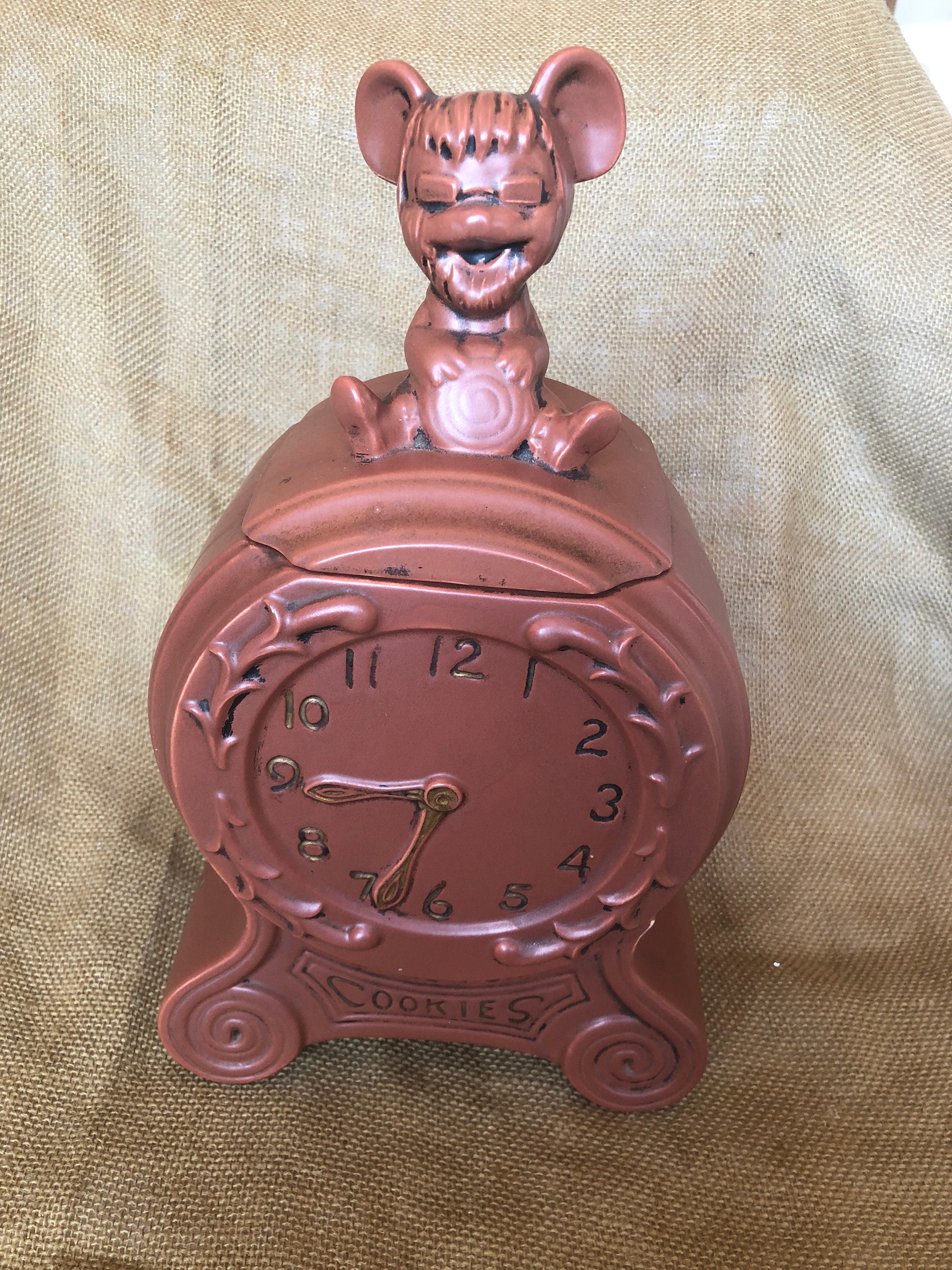 Vintage California Originals Cookie Time Alarm Clock Cookie Jar 860