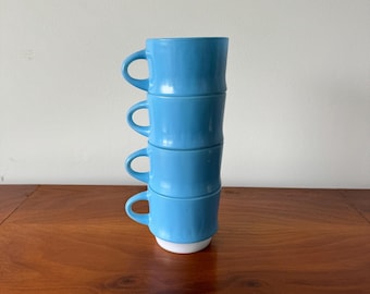 ヴィンテージ ファイヤーキング ターコイズ サラダプレート 3枚セット