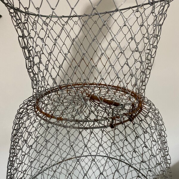 Metal Fishing Basket Etsy