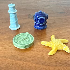 Vintage set of 4 wade whimsies nautical pieces