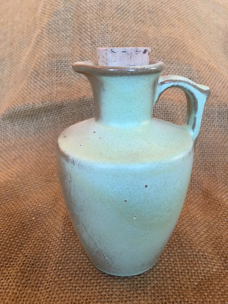 Vintage Frankoma prairie green honey pitcher image 1