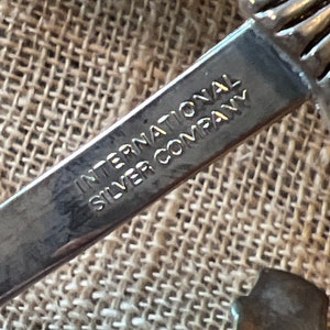 Set of 3 vintage silver plated Christmas serving utensils pie server fork spoon image 9