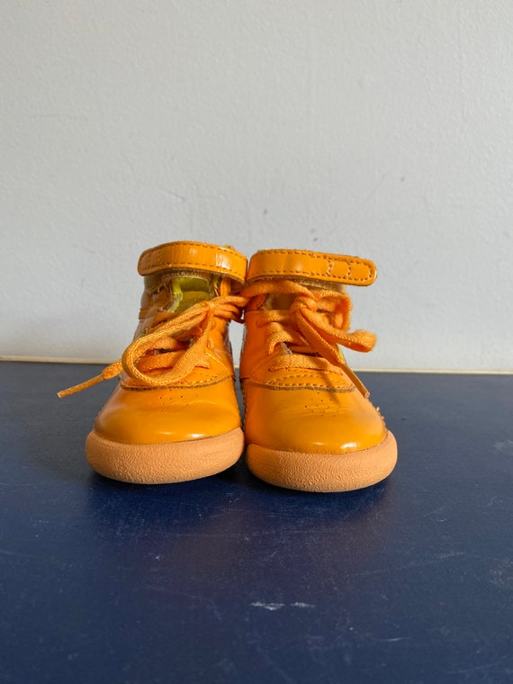 Orange Reebok Classic Shoes 