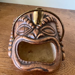 Vintage rare treasure craft tiki ashtray EUC