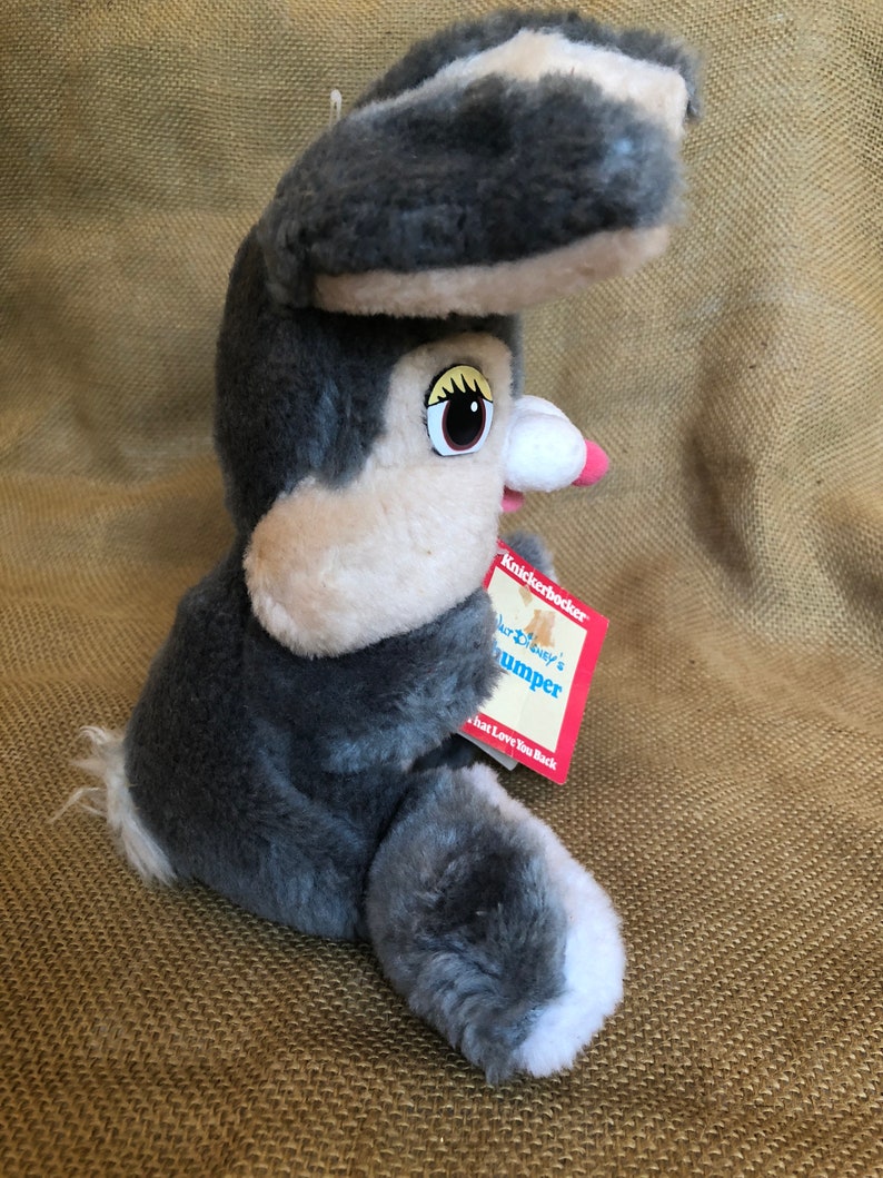 Vintage Disney Knickerbocker plush Thumper rabbit from Bambi with original tag in tact image 9