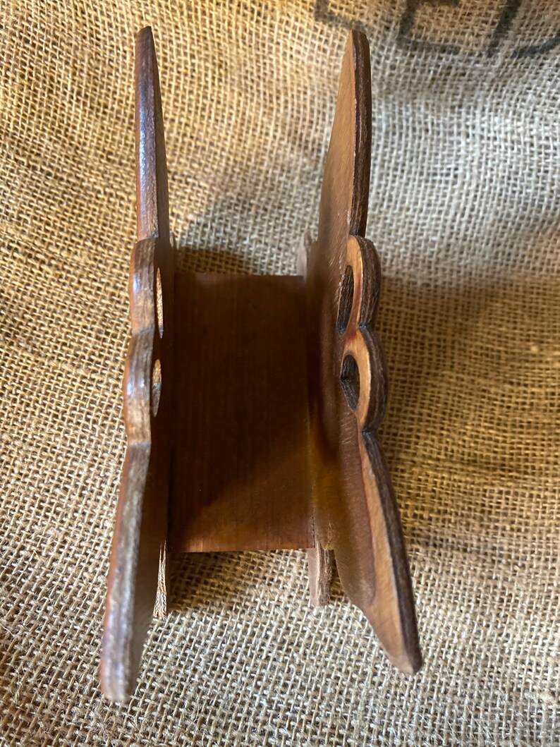 Vintage Wood Boho Butterfly Napkin Holder Kitschy Kitchen Etsy